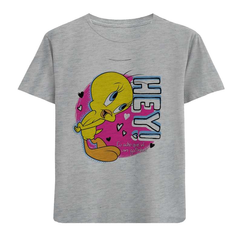 تی شرت آستین کوتاه دخترانه مدل جوجه اردک D138