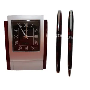 ست خودکار و روانویس یوروپن مدل PEAK به همراه ساعت رومیزی