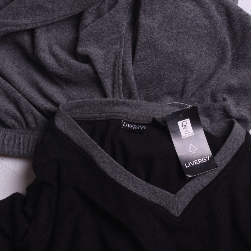 ست تیشرت آستین بلند و  شلوار مردانه لیورجی مدل حوله ای کد 001