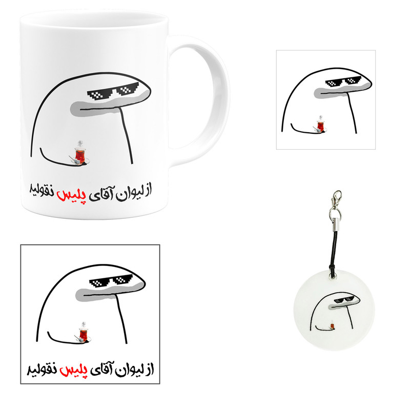 ست هدیه ماگ مدل لیوان شخصی پلیس طرح پسرانه کد MA40