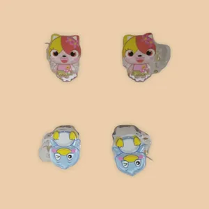 کلیپس مو دخترانه مدل عروسکی بسته 4 عددی