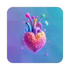 زیر لیوانی کاکتی مدل عاشقانه کد mp11288