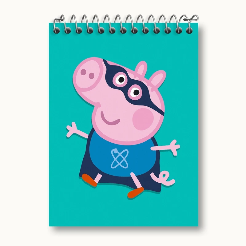دفتر یادداشت 50 برگ خندالو مدل جورج انیمیشن پپا پیگ Peppa pig کد 22069