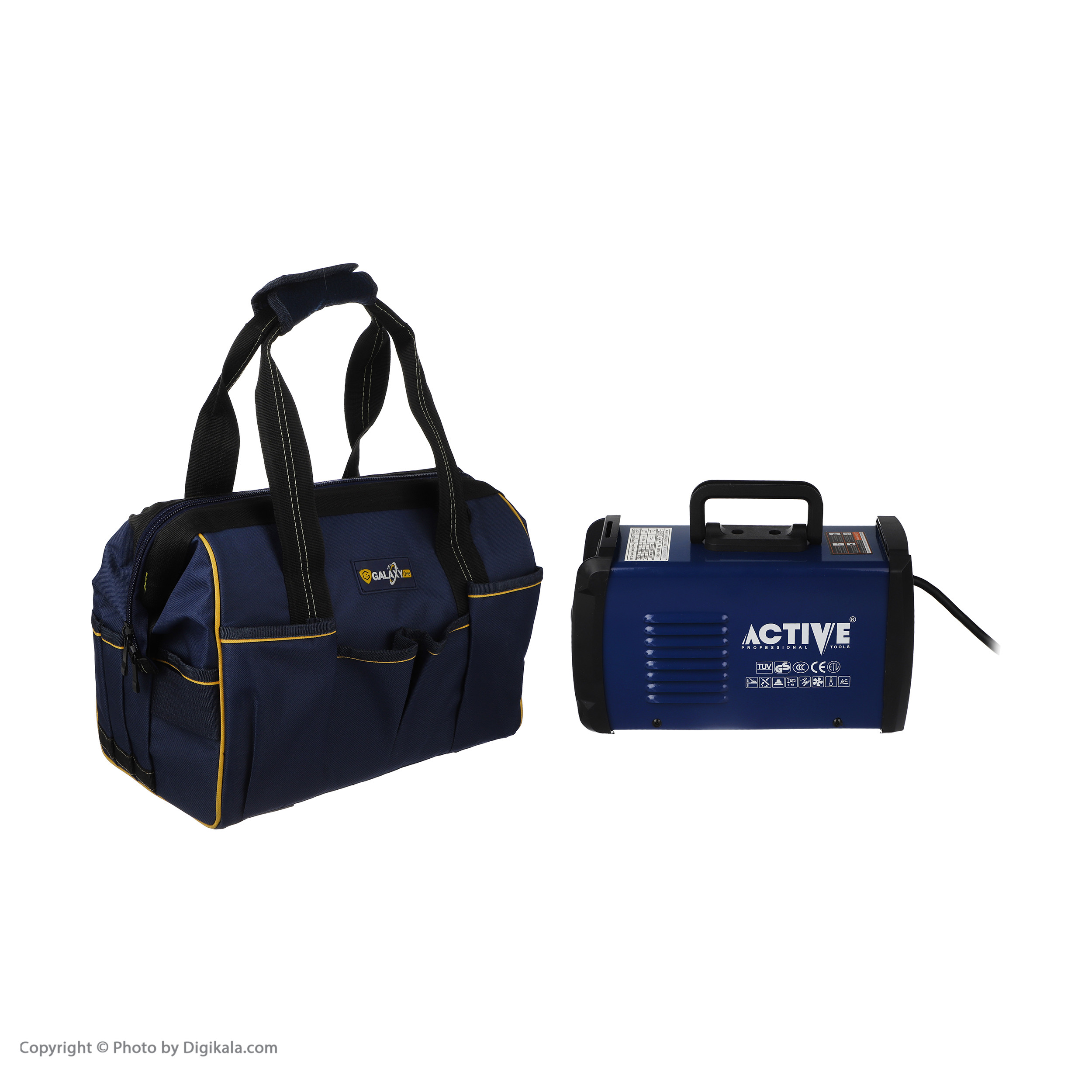 اینورتر جوشکاری 200 آمپر اکتیو تولز مدل MMA-200 به همراه کیف ابزار گلکسی وان مدل TG03