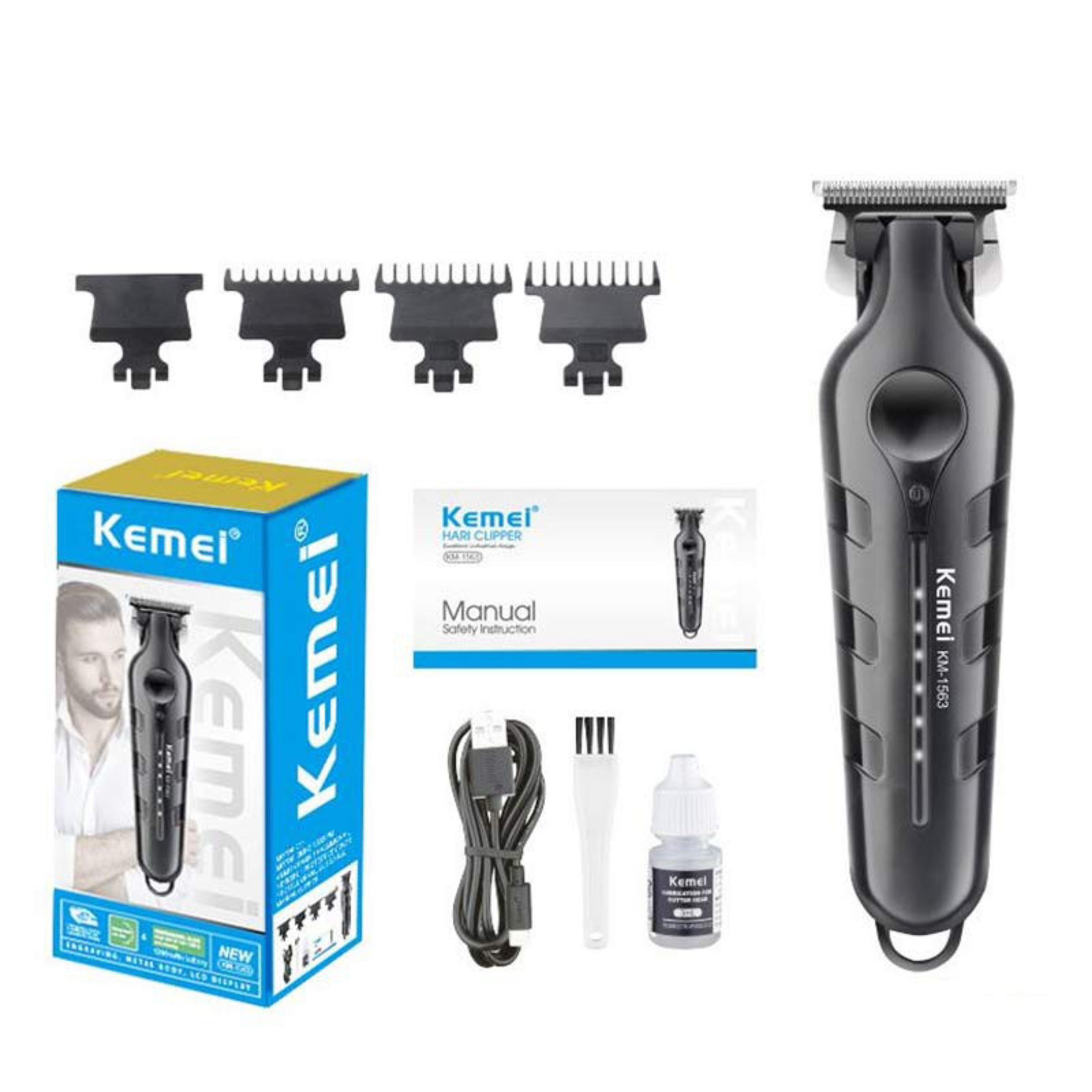 ماشین اصلاح موی سر و صورت کیمی مدل KM-1563 ماشین اصلاح موی سر و صورت کیمی مدل KM-1563