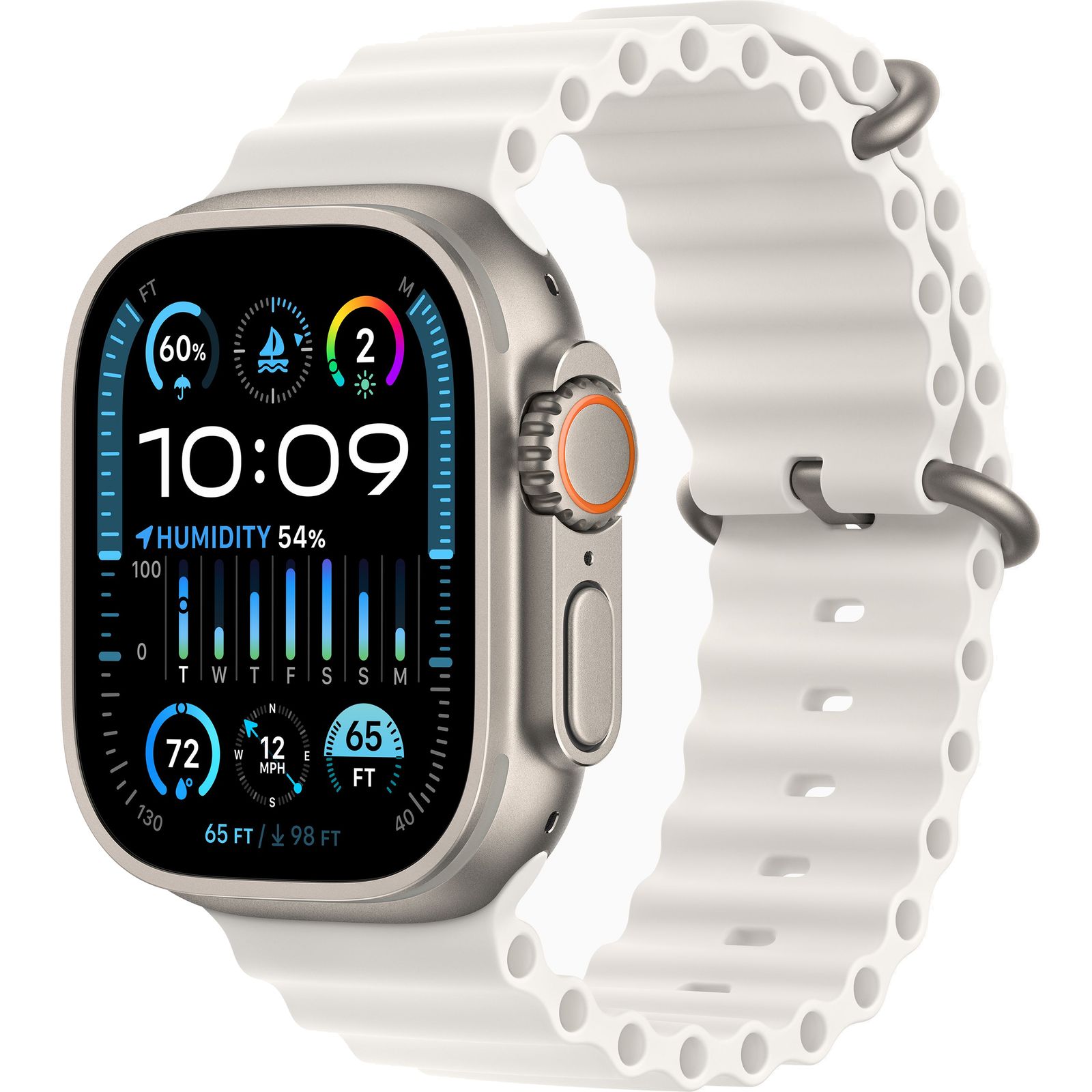 ساعت هوشمند اپل مدل Ultra 2 Titanium Case Ocean Band 49mm -  - 3