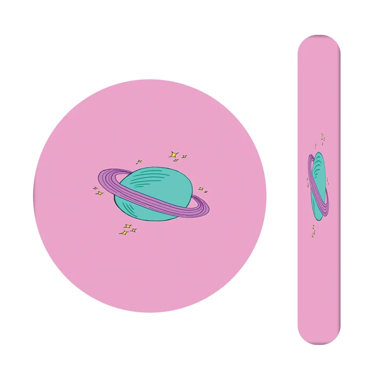 آینه آرایشی جیبی مدل کهکشان کد 409 به همراه سوهان ناخن 