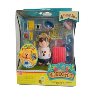 اسباب بازی لیل وودزیز مدل ست سفر با هواپیما عروسک های خانواده