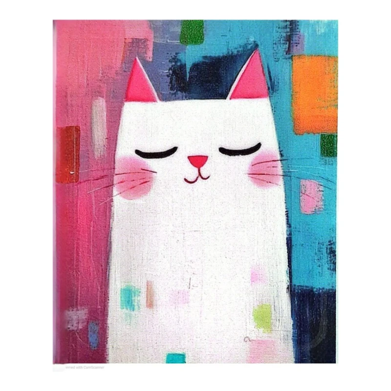 استیکر لپ تاپ مدل گربه فانتزی کد 01