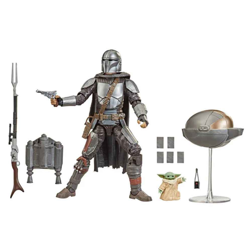 اکشن فیگور مدل مندلورین و بیبی یودا دین جارین طرح Mandalorian Baby Yoda Star Wars The Child