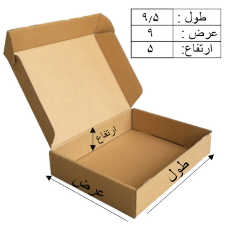 جعبه بسته بندی مدل k33_9.5×9×5 بسته 10 عددی جعبه بسته بندی مدل k33_9.5×9×5 بسته 10 عددی