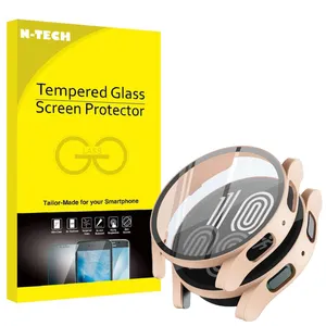 کاور انتک مدل Tempered-N مناسب برای ساعت هوشمند سامسونگ Galaxy Watch 4 44mm به همراه محافظ صفحه نمایش