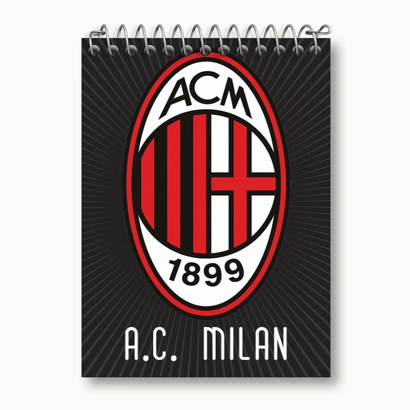 دفتر یادداشت 50 برگ خندالو مدل باشگاه آث میلان کد 27248