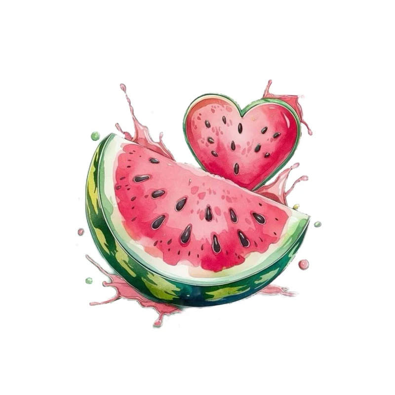 استیکر پارچه و لباس پاد آفرین مدل میوه هندوانه کد 3982