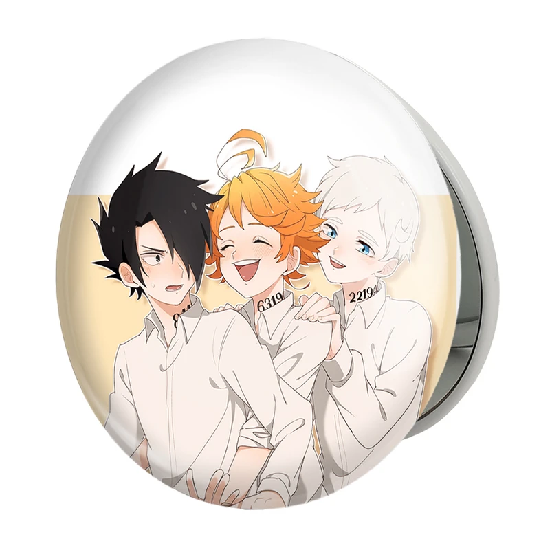 آینه جیبی خندالو طرح انیمه ناکجا آباد موعود Promised Neverland مدل تاشو کد 10118 