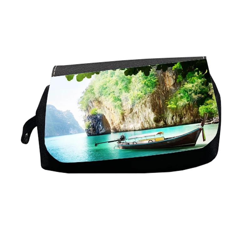 جامدادی طرح دریا و قایق و صخره مدل J1381