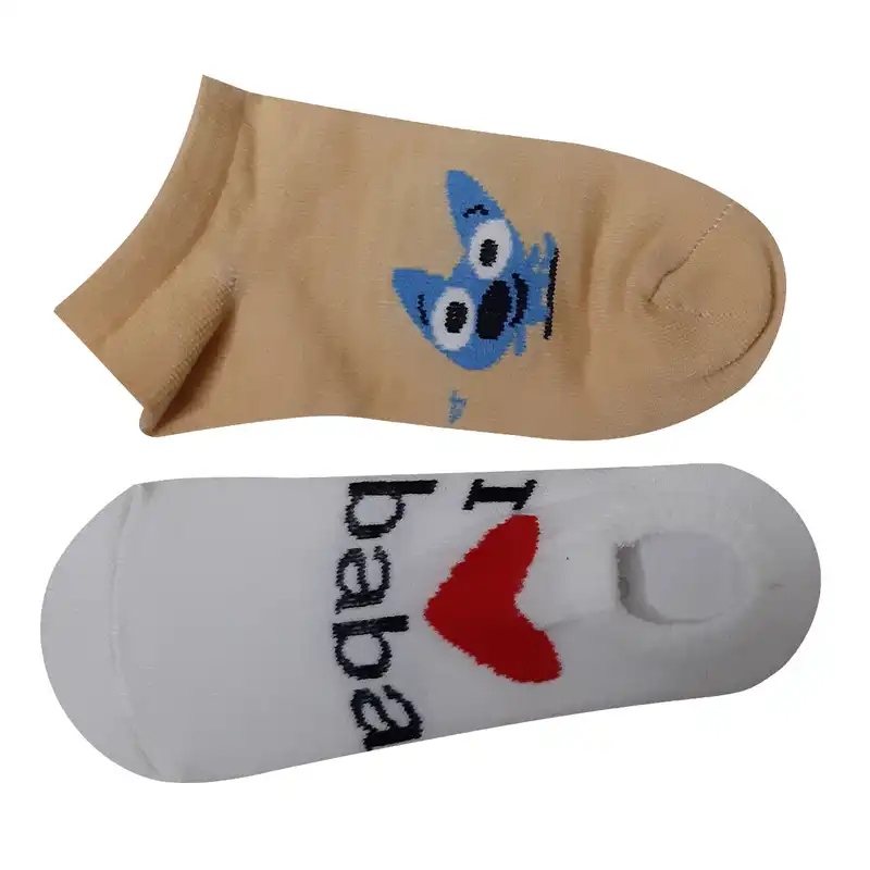 جوراب دخترانه کد 650 مجموعه 2 عددی