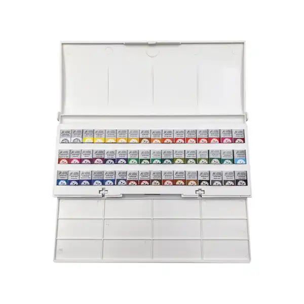 آبرنگ 48 رنگ افرا مدل Half Pans