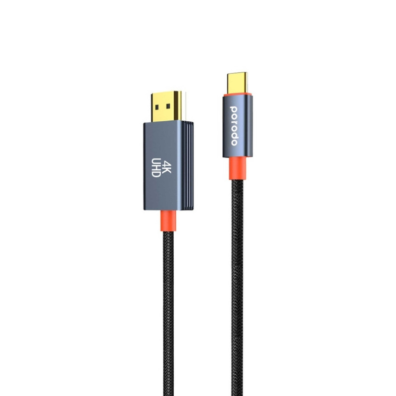 کابل تبدیل HDMI به USB-C پرودو مدل Woven Braided طول 2 متر