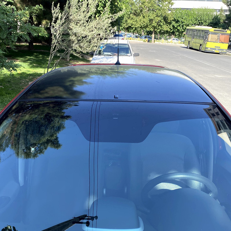 برچسب آفتابگیر شیشه جلو آرسی زد اسپرت مدل Spider207206 مناسب برای پژو 206