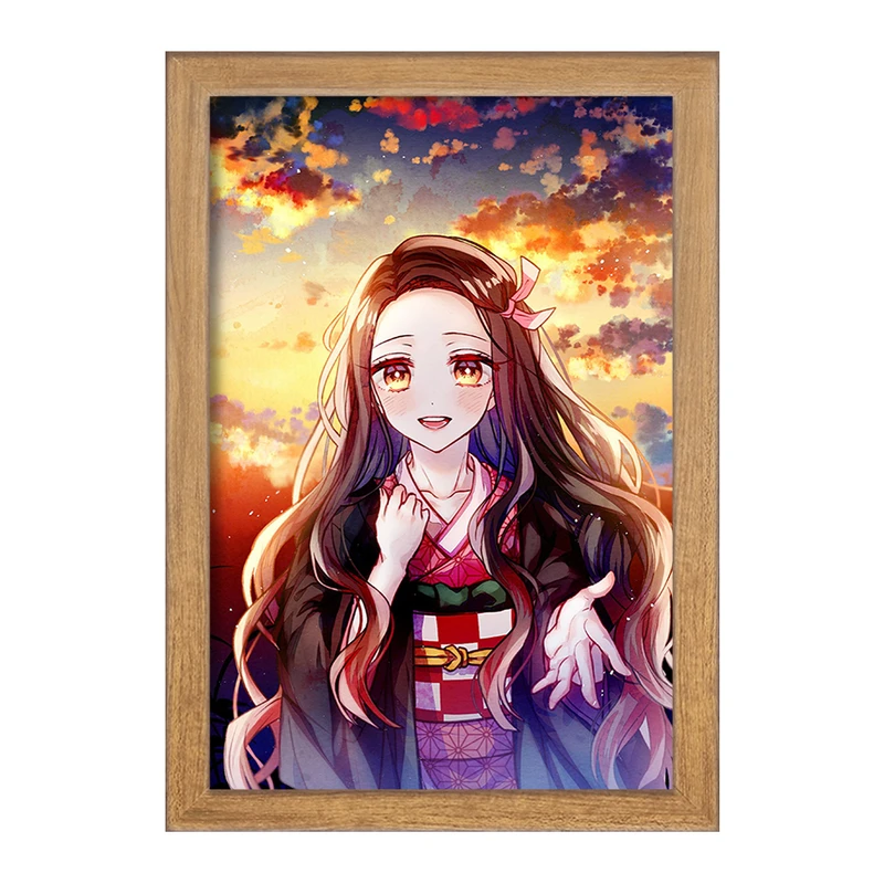 تابلو خندالو مدل نزوکو انیمه دختر  کد 12136