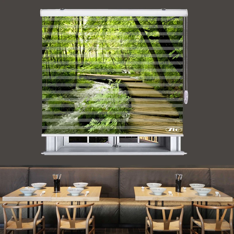  پرده زبرا زیو مدل L5010 سایز 200x280 سانتی متر