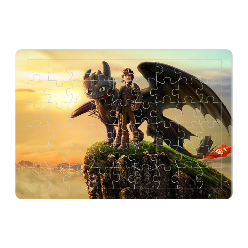 پازل 54 تکه طرح اژدها سواران مدل P608