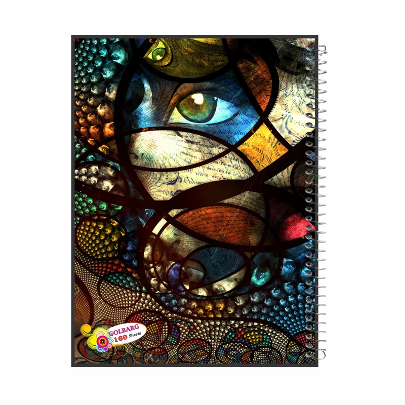 دفتر مشق 160 برگ گلبرگ طرح دانشجویی کد 6055