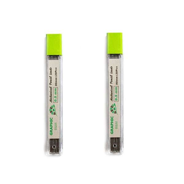 نوک مداد نوکی 0.9 میلی متری گرافیک مدل 258 کد 007 بسته 2 عددی