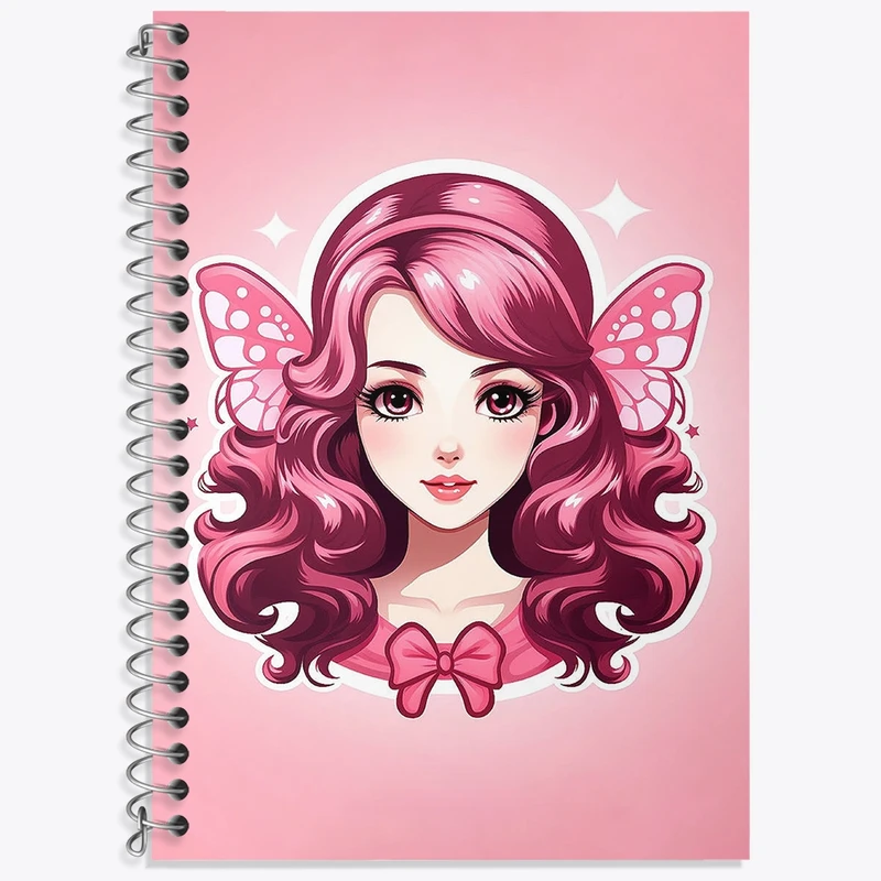 دفتر لغت 50 برگ خندالو طرح دخترانه کد N1405