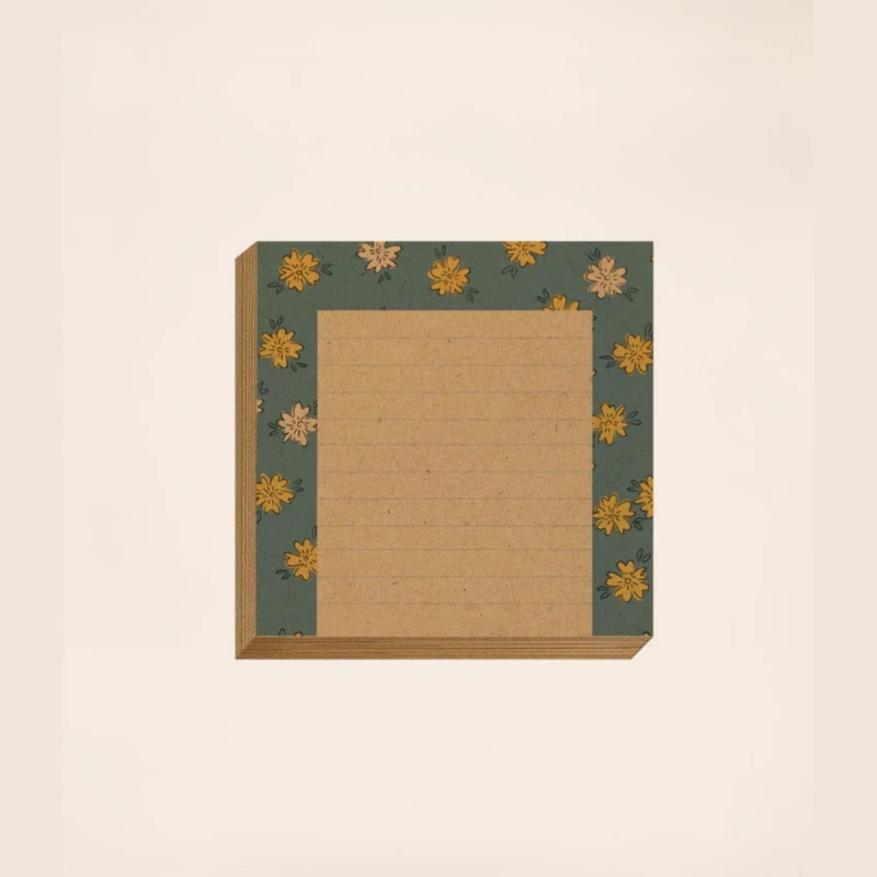 کاغذ یادداشت مریخ مدل Flower 1070 سایز 9×9 سانتی متر