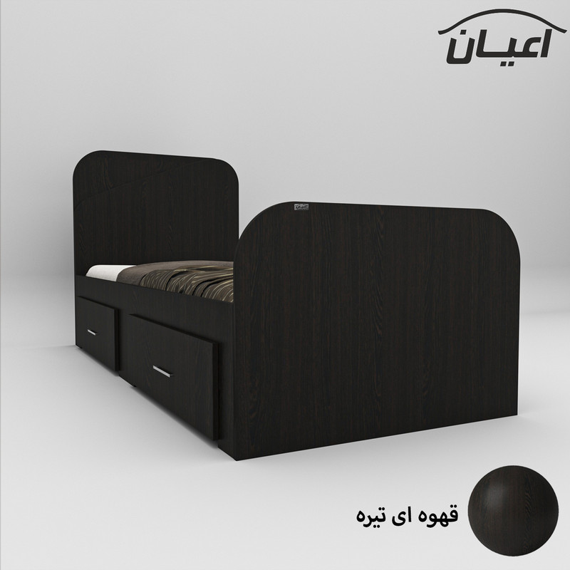 تخت خواب یکنفره اعیان مدل FH546 سایز 90x200 سانتی متر
