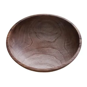 کاسه چوبی مدل گرد bwl0032