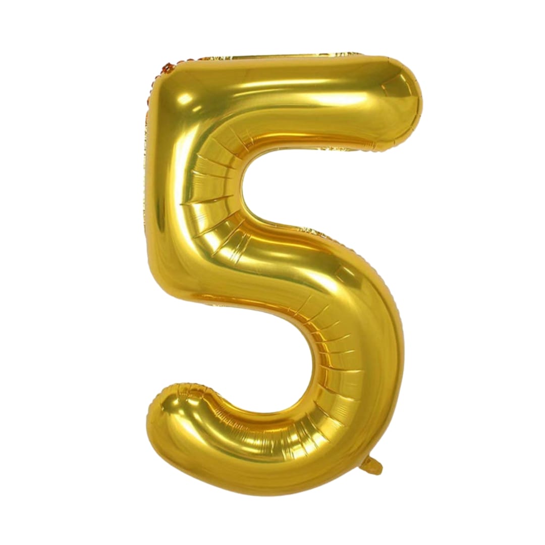 بادکنک فویلی مدل عدد 5 کد KP-46