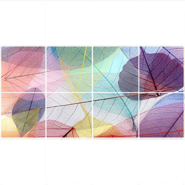 تایل سقفی طرح برگ کد ST 4033-8 سایز 60x60 سانتی متر مجموعه 8عددی