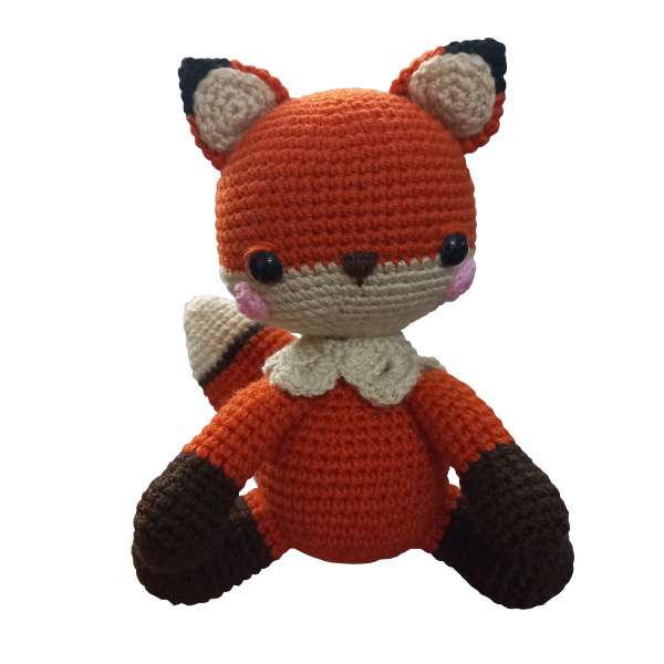 عروسک بافتنی مدل روباه کد 02