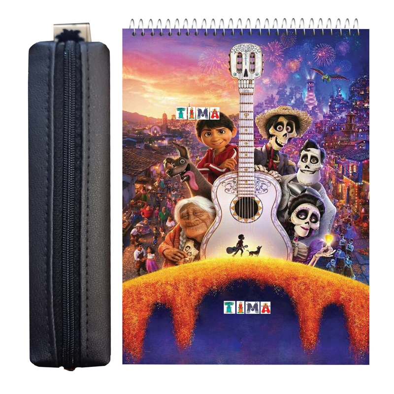 دفتر نقاشی 50 برگ تیما مدل CO به همراه جامدادی