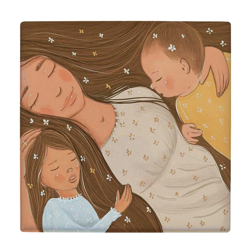 زیر لیوانی  طرح نقاشی مادر و فرزندان کد    6421842_5991