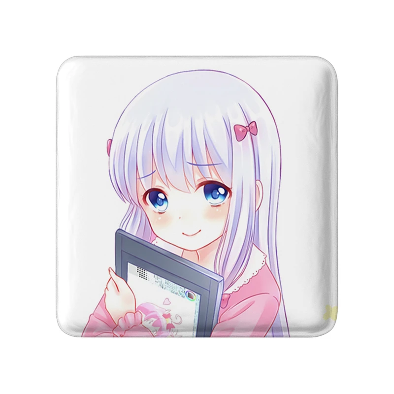 مگنت خندالو طرح ساگیری انیمه ارومانگا سنسی Eromanga Sensei  مدل مربعی کد 22710