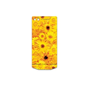 MAHOOT Yellow-Flower Cover Sticker for BlackBerry Porsche Design P9982