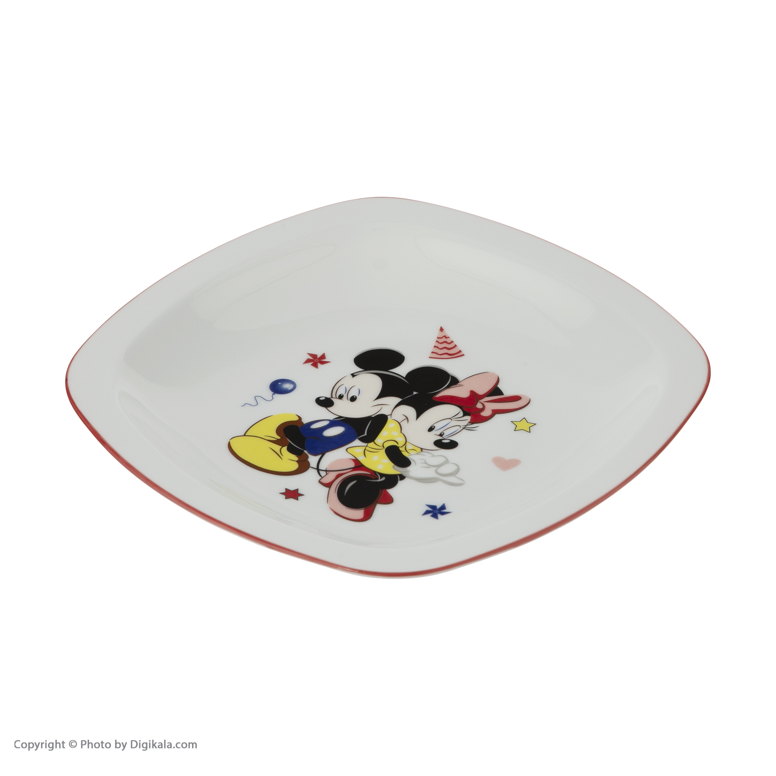 سرویس غذا خوری 5 پارچه کودک چینی زرین ایران سری کواترو مدل Mickey Mouse درجه عالی سرویس غذا خوری 5 پارچه کودک چینی زرین ایران سری کواترو مدل Mickey Mouse درجه عالی
