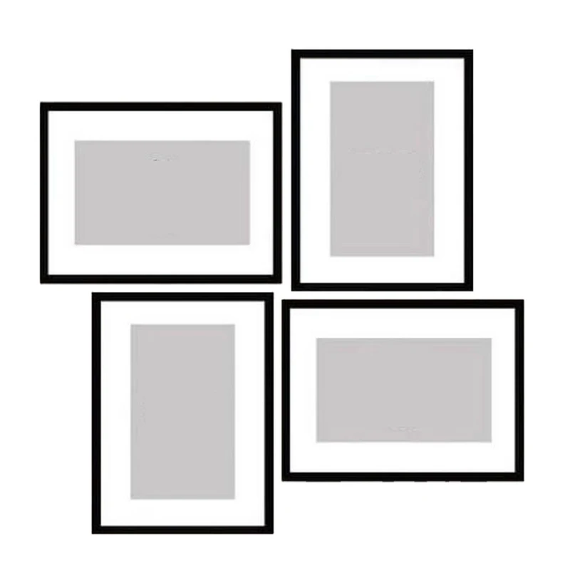 قاب عکس بکلیت مدل پاسپارتو کد 215-17 مجموعه 4 عددی