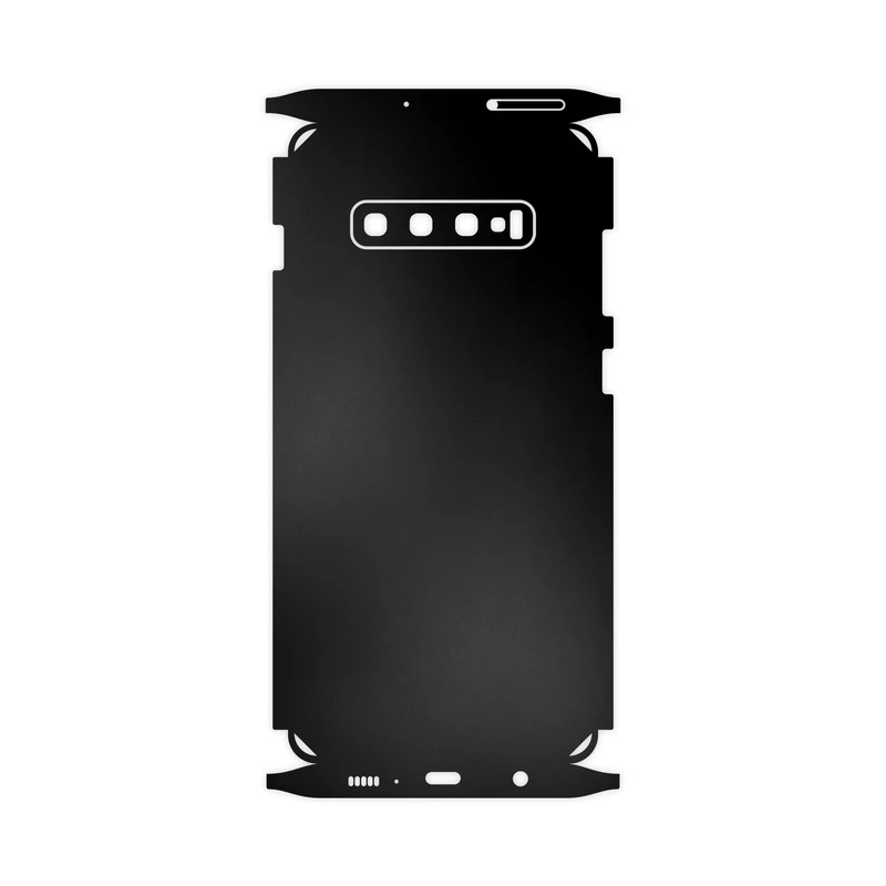 برچسب پوششی ماهوت مدل Black-Matte-FullSkin مناسب برای گوشی موبایل سامسونگ Galaxy S10 Plus