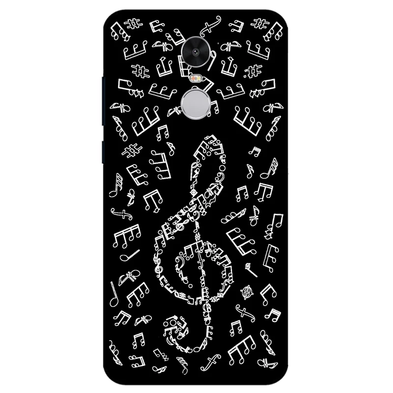 کاور مگافون طرح نوت موسیقی مدل 1370 مناسب برای گوشی موبایل شیائومی Redmi Note 4 