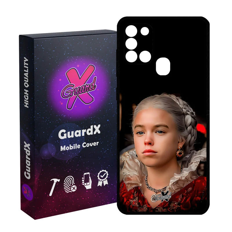 کاور گارد ایکس طرح خاندان اژدها مدل Glass10493 مناسب برای گوشی موبایل سامسونگ Galaxy A21s