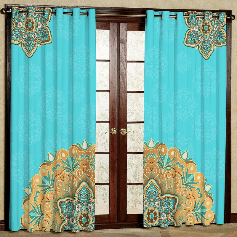  پرده مدل مخمل پانچی کد 4856 سایز 140x280 سانتی متر