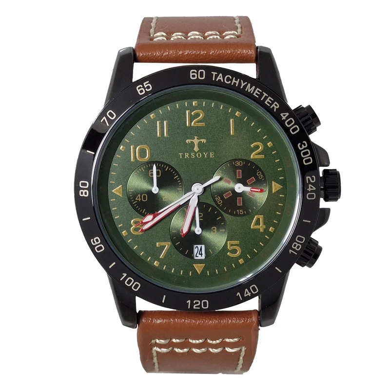 ساعت مچی عقربه‌ای مردانه کوارتز  ترسویه مدل TRS6608 GR01 LBR