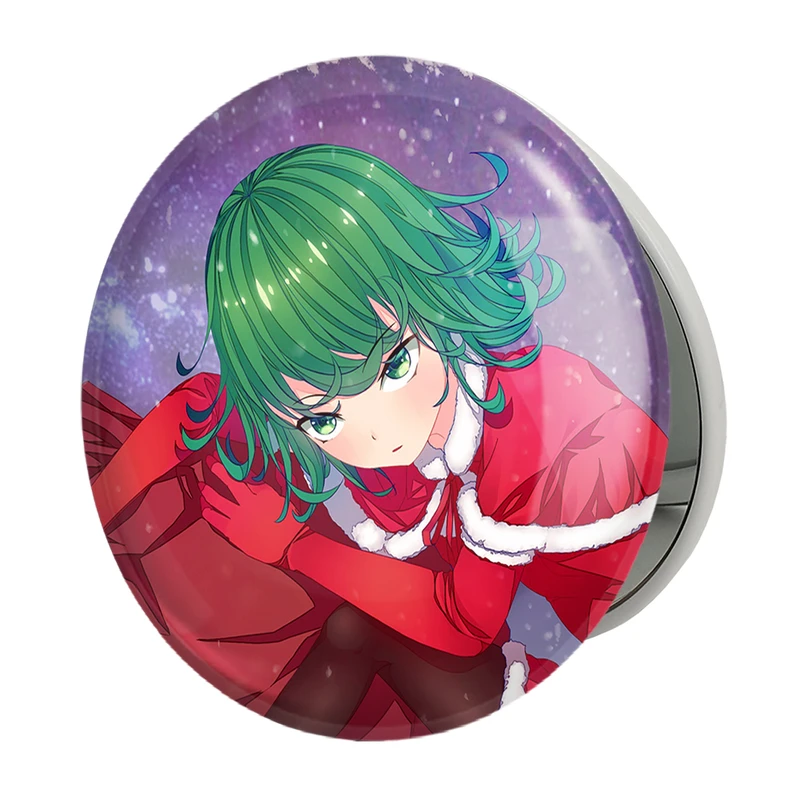 آینه جیبی خندالو طرح تاتسوماکی انیمه مرد تک مشتی One Punch Man مدل تاشو کد 11404 