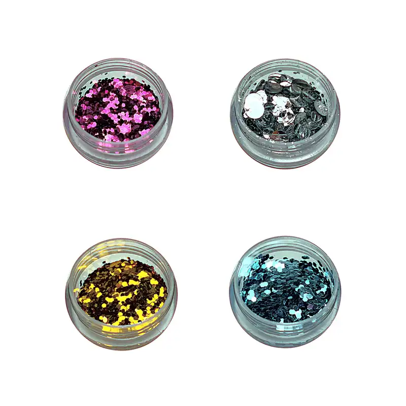 تزیین ناخن مدل پولک مجموعه 4 عددی