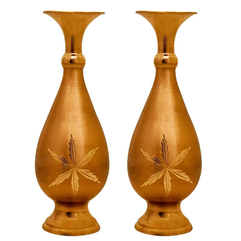 گلدان مسی مدل قلم تراش کد 416 بسته 2 عددی